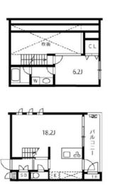 ガーデン都立大 204 間取り図