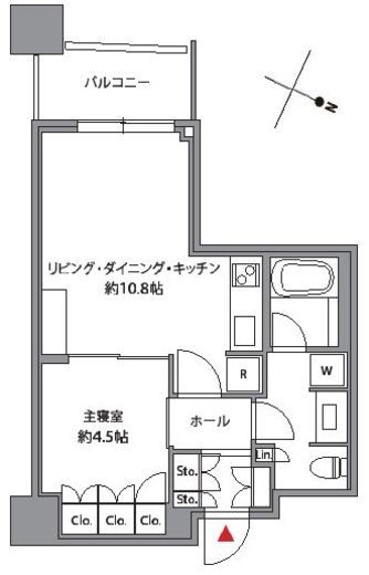 パークコート赤坂ザ・タワー 6階 間取り図