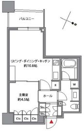 パークコート赤坂ザ・タワー 6階 間取り図