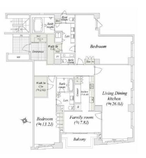 グランドメゾン松濤 3階 間取り図