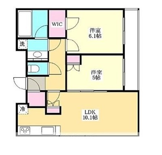 シティタワー大井町 8階 間取り図