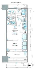 シティタワー銀座東 11階 間取り図