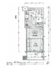 日本橋ヴォアール 3階 間取り図