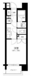 セレビア新宿御苑前 7階 間取り図