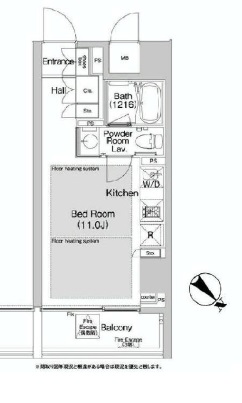 BPRレジデンス渋谷 505 間取り図
