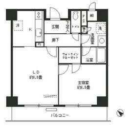 エステージ築地 603 間取り図