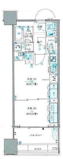 シティタワー銀座東 11階 間取り図