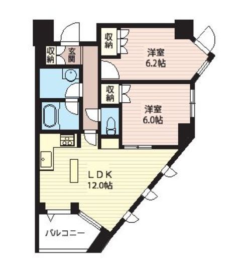 エスティメゾン北新宿 303 間取り図