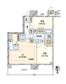 THE TOYOSU TOWER 30階 間取り図