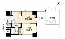 オープンレジデンシア南品川 1階 間取り図