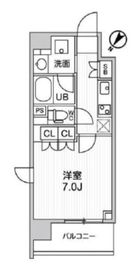 ディームス大塚 201 間取り図