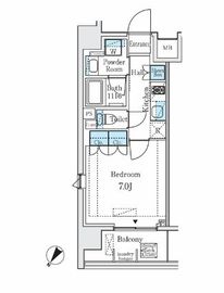 ディームス大塚 401 間取り図