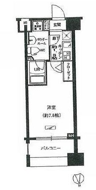 メインステージ白金高輪駅前 703 間取り図