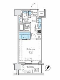 ディームス大塚 203 間取り図