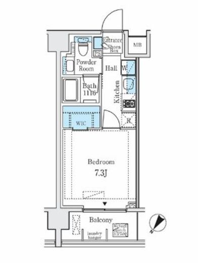 ディームス大塚 603 間取り図