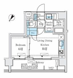 ディームス大塚 305 間取り図