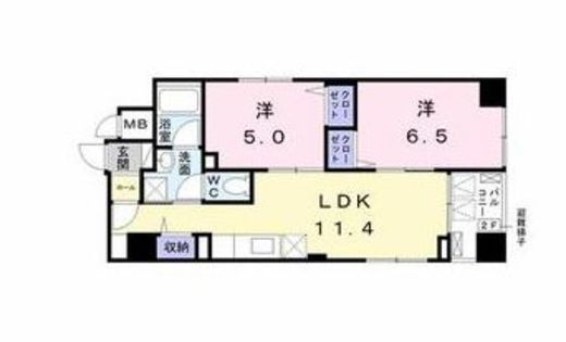 パラシオン千代田 902 間取り図