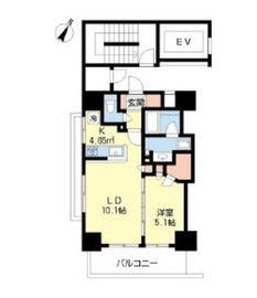 レフィール神保町 2階 間取り図