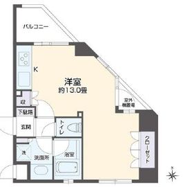 リエトコート四谷 301 間取り図