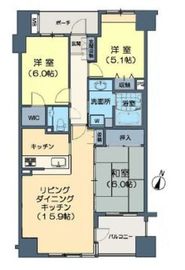 クレアシティアイテック品川ウエストレジデンス 2階 間取り図