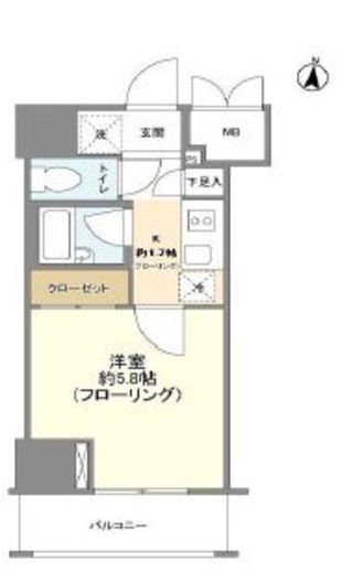 文京春日プラッツ 6階 間取り図