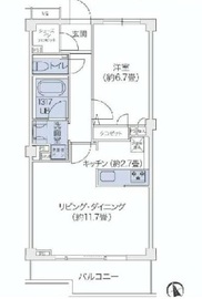 代官山BLESS鉢山 408 間取り図