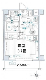 デュオステージ本郷 4階 間取り図