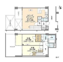 ピアース中目黒 1階 間取り図