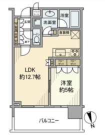 パークコート浜離宮ザ・タワー 14階 間取り図