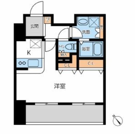 フォレシティ六本木 1003 間取り図