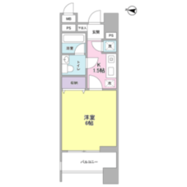 ロネスタR文京護国寺 1003 間取り図