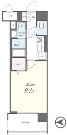 N's PARK Residence 高田馬場 301 間取り図