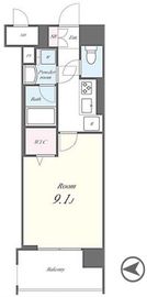 N's PARK Residence 高田馬場 701 間取り図
