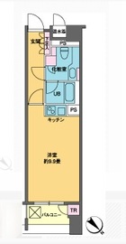 カスタリア銀座3 1302 間取り図