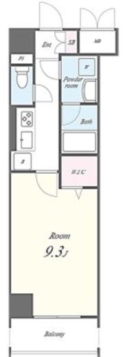 N's PARK Residence 高田馬場 906 間取り図