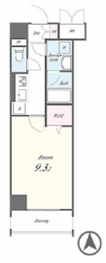 N's PARK Residence 高田馬場 208 間取り図