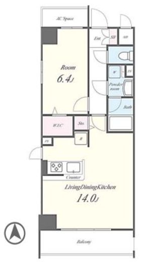 N's PARK Residence 高田馬場 209 間取り図