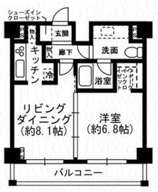 KDXレジデンス日本橋箱崎 1102 間取り図