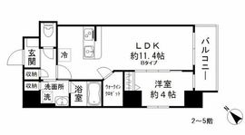 ムーム蔵前 401 間取り図