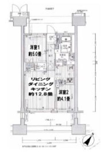 晴海テラス 19階 間取り図