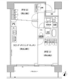 パークハビオ渋谷本町レジデンス 316 間取り図