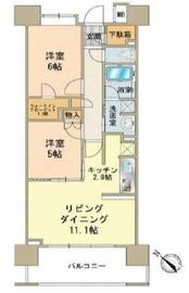 クレストシティレジデンス 2階 間取り図