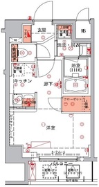 ハーモニーレジデンス日本橋イースト 7階 間取り図