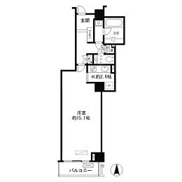 恵比寿ガーデンテラス弐番館 712 間取り図