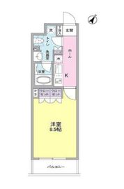 ヴィセオ幡ヶ谷 102 間取り図