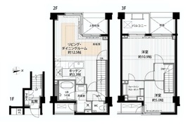 オープンレジデンス高輪台 3階 間取り図