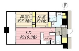 勝どきザ・タワー 42階 間取り図