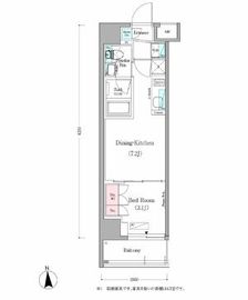 アーバネックス蔵前 201 間取り図