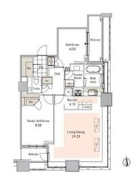 タワーコート北品川 3602 間取り図