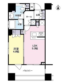 クオリアYZ恵比寿 4階 間取り図